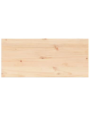 Piano Tavolo 90x40x2,5 cm Rettangolare Legno Massello di Pino