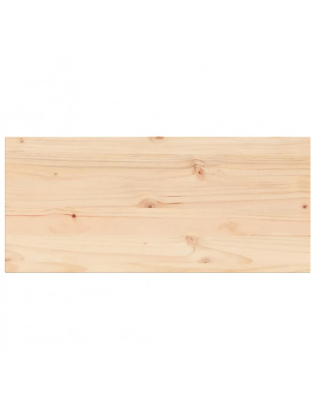 Piano Tavolo 90x40x2,5 cm Rettangolare Legno Massello di Pino