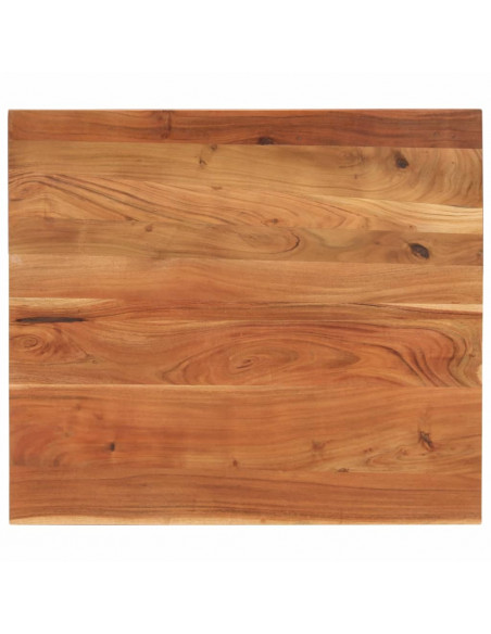 Piano Tavolo 90x80x3,8 cm Rettangolare Legno Massello Acacia