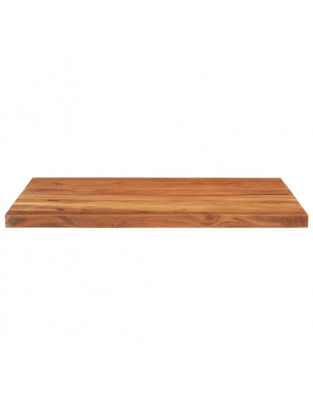 Piano Tavolo 90x80x3,8 cm Rettangolare Legno Massello Acacia