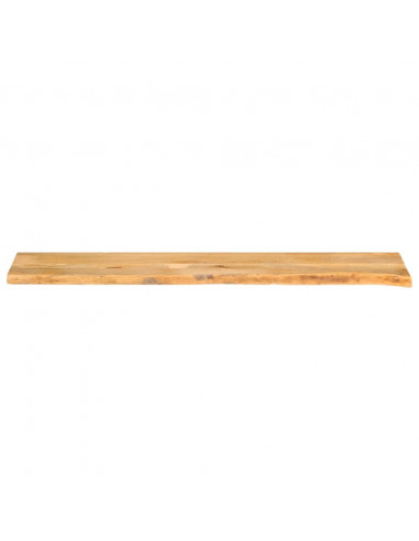 Piano Tavolo Bordi Vivi 180x30x2,5 cm Legno Massello di Mango