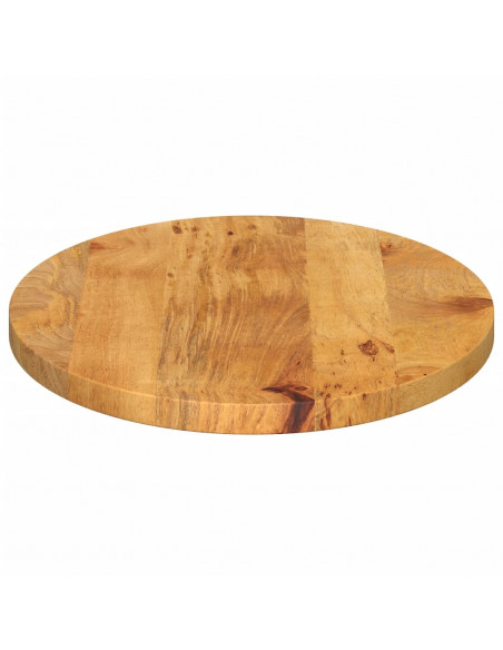 Piano Tavolo 140x50x3,8 cm Ovale in Legno Massello di Mango