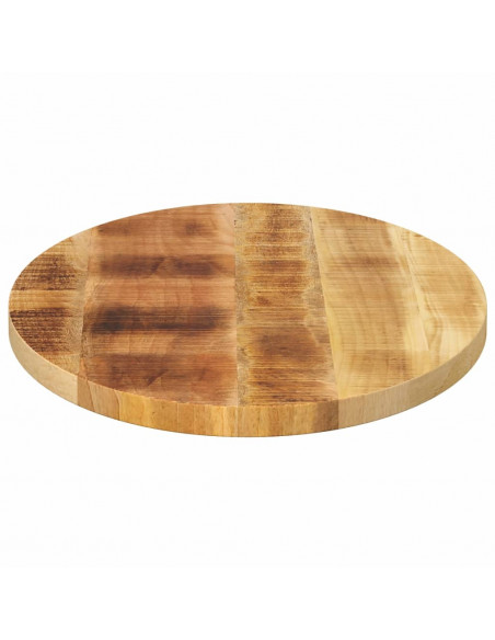 Piano Tavolo 80x40x3,8 cm Ovale in Legno Massello di Mango