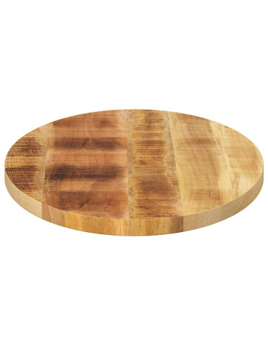 Piano Tavolo 140x50x3,8 cm Ovale in Legno Massello di Mango