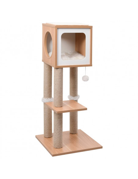 Albero per Gatti con Tappeto Tiragraffi in Sisal 90 cm