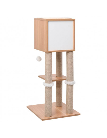 Albero per Gatti con Tappeto Tiragraffi in Sisal 90 cm