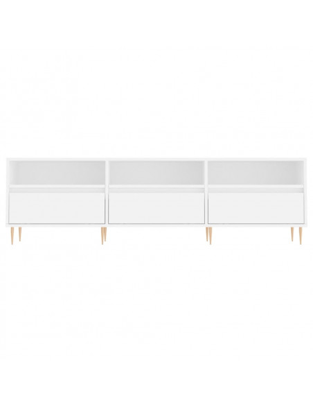 Mobile Porta TV Bianco 150x30x44,5 cm in Legno Multistrato