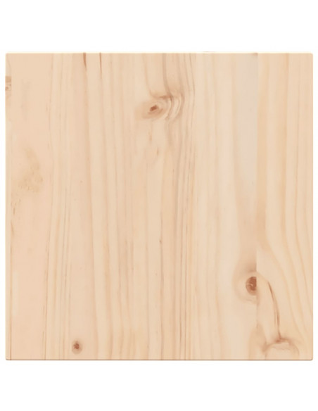 Piano Tavolo 40x40x1,7 cm Quadrato in Legno Massello di Pino
