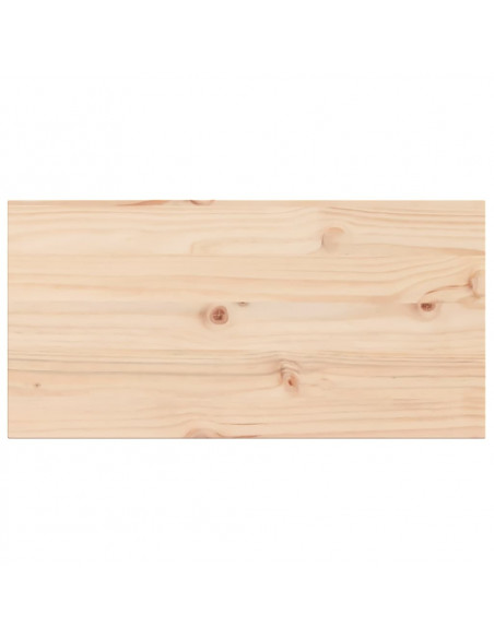 Piani Tavolo 2 pz 80x40x1,7 cm Rettangolare Legno Massello Pino