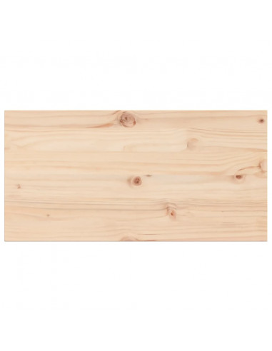 Piani Tavolo 2 pz 90x45x1,7 cm Rettangolare Legno Massello Pino