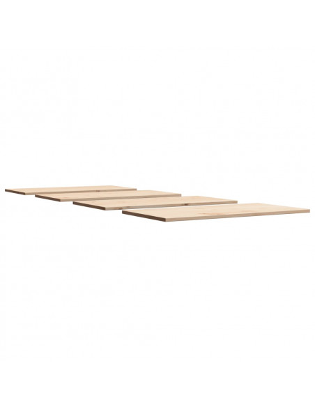 Piani Tavolo 4 pz 90x45x1,7 cm Rettangolare Legno Massello Pino