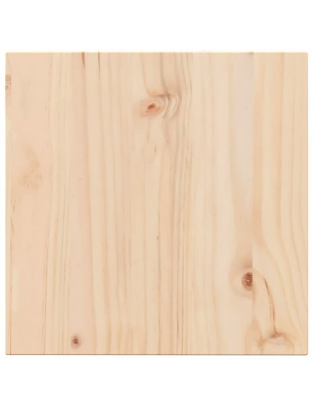 Piano per Tavolo 40x40x2,5 cm Quadrato Legno Massello di Pino