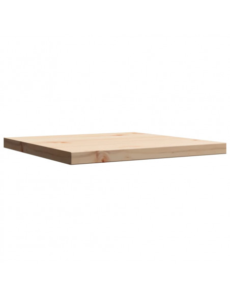 Piano per Tavolo 40x40x2,5 cm Quadrato Legno Massello di Pino