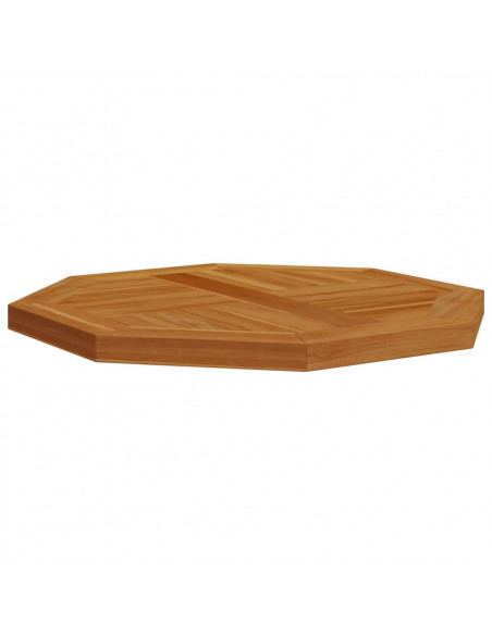 Piano per Tavolo 50x50x2,5 cm Ottagonale Legno Massello Teak