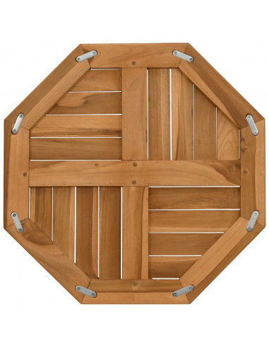 Piano per Tavolo 50x50x2,5 cm Ottagonale Legno Massello Teak