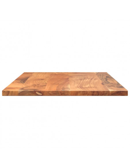 Piano Tavolo 80x70x2,5 cm Rettangolare Legno Massello Acacia