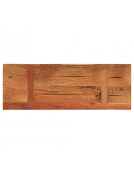 Piano per Tavolo 70x20x3,8cm Rettangolare Legno Massello Acacia