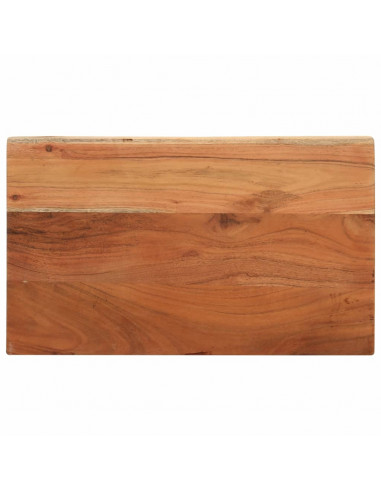 Piano Tavolo 50x20x3,8 cm Rettangolare Legno Massello Acacia