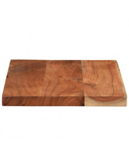 Piano Tavolo 50x20x3,8 cm Rettangolare Legno Massello Acacia