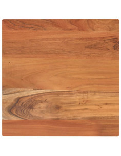Piano per Tavolo 40x40x3,8 cm Quadrato Legno Massello di Acacia 2