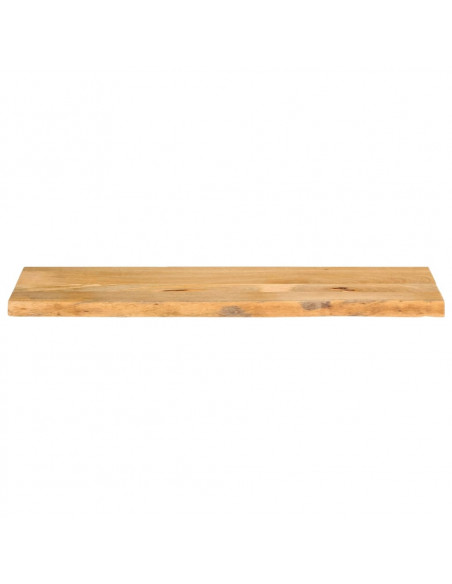 Piano Tavolo Bordi Vivi 110x30x3,8cm in Legno Massello di Mango