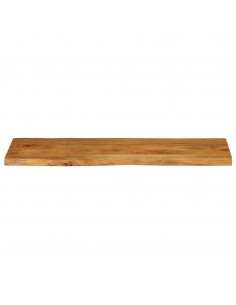 Piano Tavolo 120x40x2,5 cm Bordi Vivi in Legno Massello Mango 2