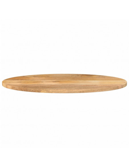 Piano Tavolo 110x40x2,5 cm Ovale in Legno Massello di Mango