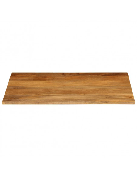 Piano Tavolo Bordi Vivi 110x80x2,5cm in Legno Massello di Mango