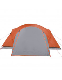 Tenda da Campeggio Crossvent 8 Persone Grigio e Arancione 2