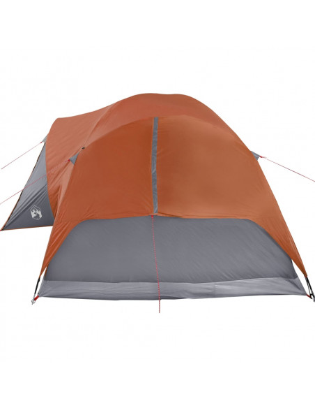 Tenda da Campeggio Crossvent 8 Persone Grigio e Arancione
