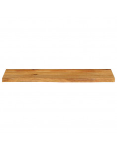 Piano Tavolo Bordi Vivi 100x40x3,8cm in Legno Massello di Mango 2