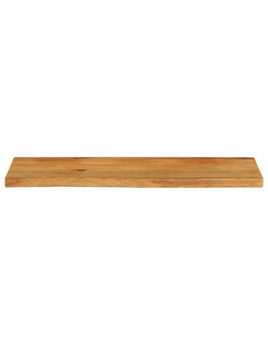 Piano Tavolo Bordi Vivi 100x40x3,8cm in Legno Massello di Mango