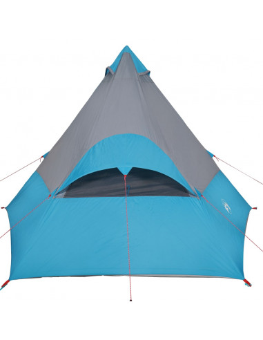 Tenda da Campeggio Tipi per 7 Persone Blu Impermeabile