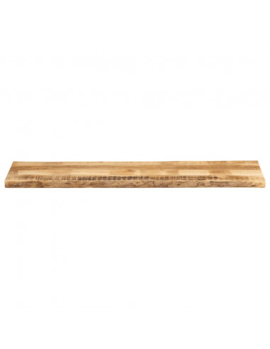 Piano Tavolo Bordi Vivi 160x40x2,5 cm Legno di Mango Grezzo