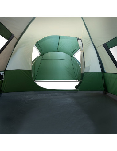 Tenda da Campeggio a Cupola per 6 Persone Verde Impermeabile