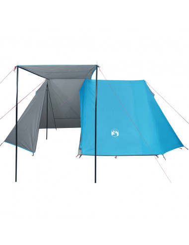 Tenda da Campeggio per 3 Persone Blu Impermeabile