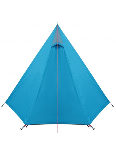 Tenda da Campeggio per 3 Persone Blu Impermeabile