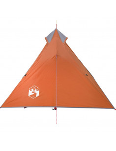 Tenda dCampeggio Tipi 1 Persona Grigio e Arancione Impermeabile 2