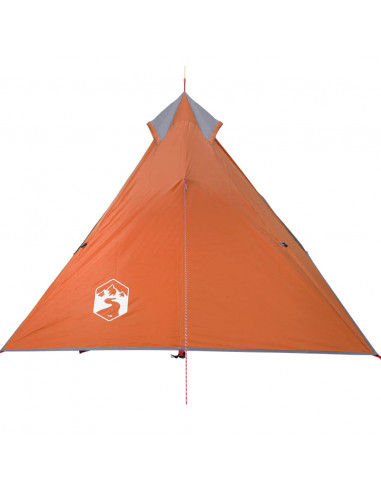 Tenda dCampeggio Tipi 1 Persona Grigio e Arancione Impermeabile