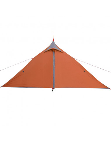 Tenda dCampeggio Tipi 1 Persona Grigio e Arancione Impermeabile
