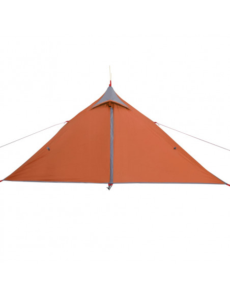 Tenda dCampeggio Tipi 1 Persona Grigio e Arancione Impermeabile