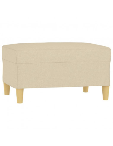 Poggiapiedi Crema 70x55x41 cm in Tessuto