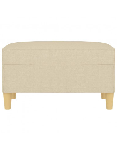 Poggiapiedi Crema 70x55x41 cm in Tessuto