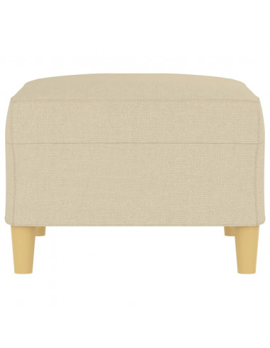 Poggiapiedi Crema 70x55x41 cm in Tessuto