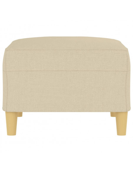 Poggiapiedi Crema 70x55x41 cm in Tessuto