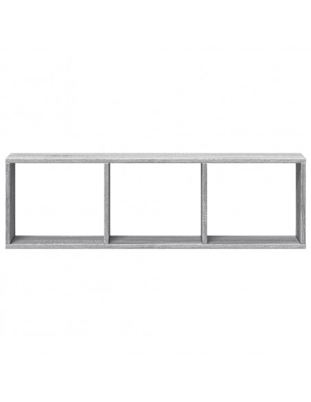 Mobile a Parete 100x16x30 cm Grigio Sonoma in Legno Multistrato