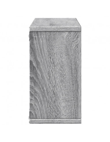 Mobile a Parete 100x16x30 cm Grigio Sonoma in Legno Multistrato