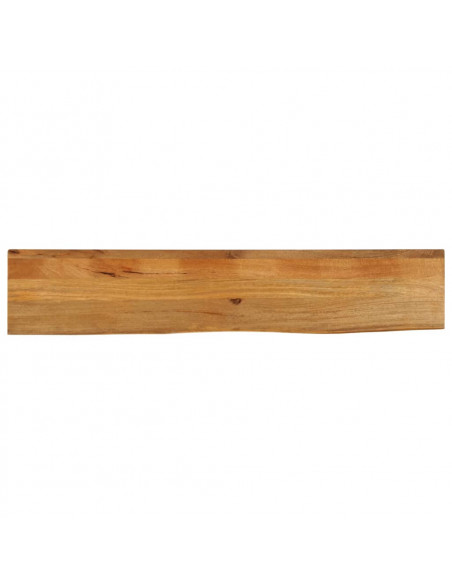 Piano Tavolo Bordi Vivi 180x30x2,5 cm Legno Massello di Mango