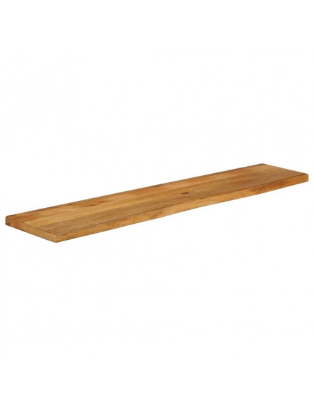 Piano Tavolo Bordi Vivi 180x30x2,5 cm Legno Massello di Mango