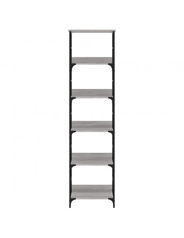 Libreria Grigio Sonoma 50x33x188,5 cm in Legno Multistrato